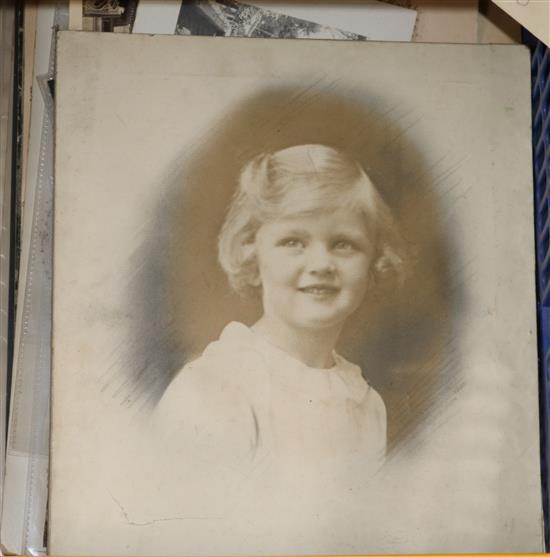A large box of photographs, mainly Victorian
